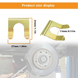 15 brake cable fixing U-clamps, parking brake cable clips, metal brake cable holders, brake hose brackets, brake cable clips, brake hose locks,suitable for cars, motorcycles, and trucks