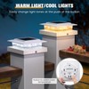 Post Cap Lights 16pack, 4x4 Deck Fence Post Solar Lights