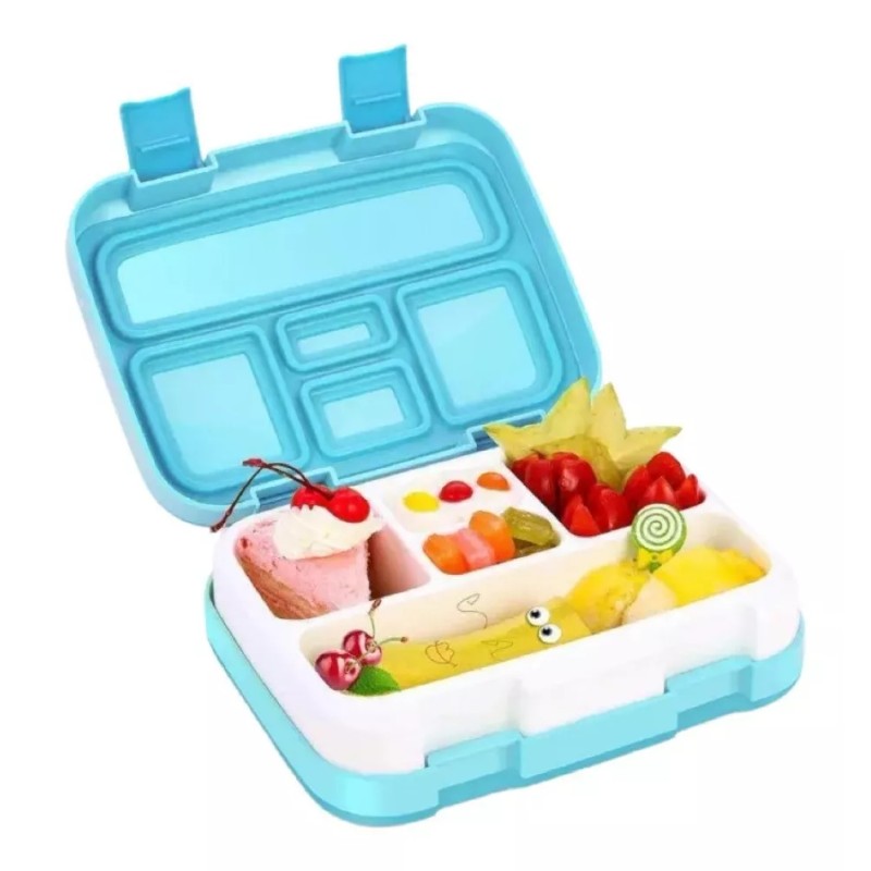 Monzó Lunch Box, Contenedor De Alimentos Para Niños Con Cubierto