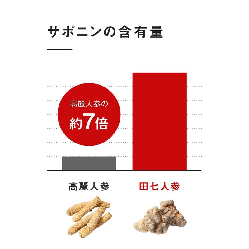 ADVANCE (アドバンス) 白井田七。 60粒(15日分) パウチ サポニン95mg 有機JAS認定 田七人参 サプリメント