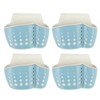4Pcs Sink Sponge Holder PP 2 Layer Adjustable Strap Soap