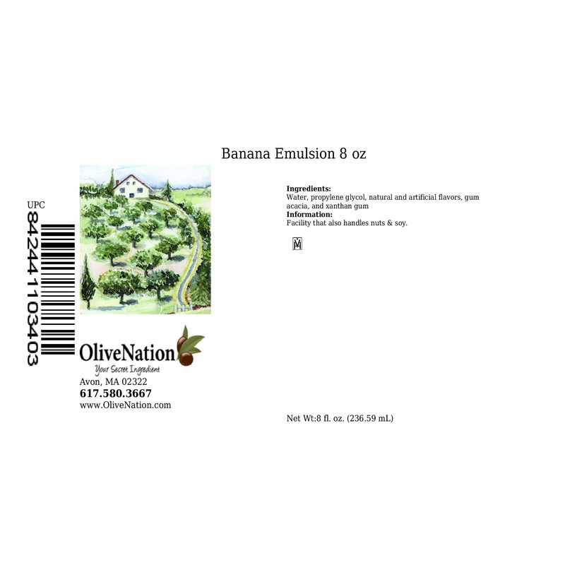 OliveNation Banana Emulsion for Baking, Water Soluble, Non-GMO, Gluten Free,