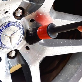 ZOYUBS Detailing Brush, Car Wash Brush, Parts Cleaning Brush, Wheel Brush, Trim and Emblem Dirt Removing Brush for Removing Dirt from Interior and Exterior of Your Car, Cleaning Wheel, Engine Room,