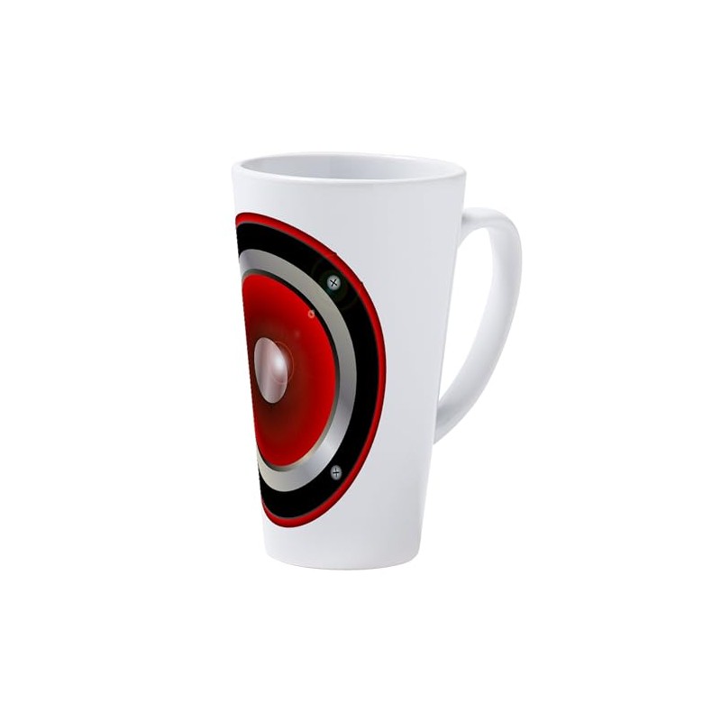 CafePress Red Speaker Cone 17 oz Latte Mug