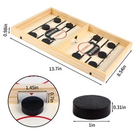 Fast Sling Puck Game, Slingshot Hockey Game, Winner Board Game Toy, Parent-Child Interactive Toy Party Game for Adults