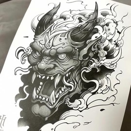 Goblin Irezumi body tattoo lasting 2 weeks full body tattoo tattoo sticker body makeup art design skin cash on delivery or payment upon order / 도깨비 이레즈미 바디타투 2주 지속 전신 문신 타투 스티커 몸 화장 예술 디자인 피부 착불 또는 주문시 결제