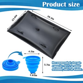 Portable Basketball Hoop Sandbag Heavy Duty Weighted Base Anchor for Basketball Hoops Base Weights Bag Waterproof Dustproof PVC Waterproof Weighted Bottom Anchor Stand Sand Bag Hold 120lbs with Funnel