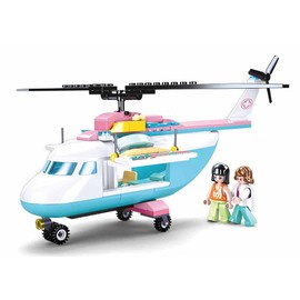 Sluban - Girls Dream Helicopter 163 Pieces M38-B0798 Multi-Coloured
