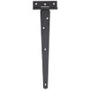 Duratool D00915 T-Hinges Black Zinc Plated 10" (254mm) 2 Pack