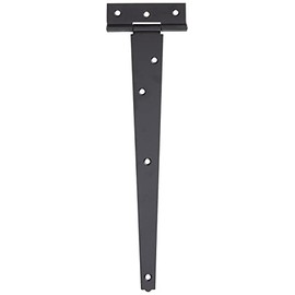 Duratool D00915 T-Hinges Black Zinc Plated 10" (254mm) 2 Pack