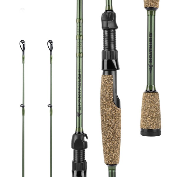 KastKing Spartacus II Twin Tip Fishing Rods, Spin - 6'2"