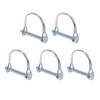 Leliafleury 5Pcs Shaft Locking Pin Trailer Lock Pin With Round