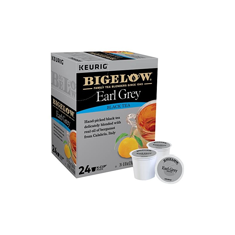Bigelow Earl Grey Tea, 24-Count K-Cup Portion Pack for Keurig