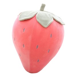 15.7" Strawberry Plush Pink Cute Stuffed Strawberry Toy Soft Fruit Pillow for Kids
