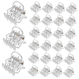 Gatuida 36 Pcs Chunky Jaw Clips for Women Transparent Mini Hair Claws Hair Accessories for Stylish Hairstyles Durable Plastic Clamps for Everyday Use