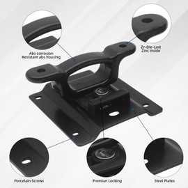 JINCHEN Bed Tie Down Anchors Plates Brackets Fit for 2015-2022 F150 F250 F350 Box Link Tie Downs with Truck Bed Tie Downs for Truck, 4 Pack