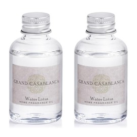 Zodax Grand Casablanca Porcelain Oil Diffuser Refills - 1.69 Oz/2 Count - Water Lotus