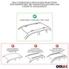 OMAC Roof Rack Cross Bars Carrier Aluminium fits Mazda 3