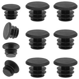 10Pcs Handlebar for Bike Bar End Plugs, Black Plastic Bike Handlebar Bar End Caps Bike Handlebar Plugs, Bike Cable End Caps Handlebar End Caps for Road Mountain Bike Most Bicycle Grip Bar End Plugs