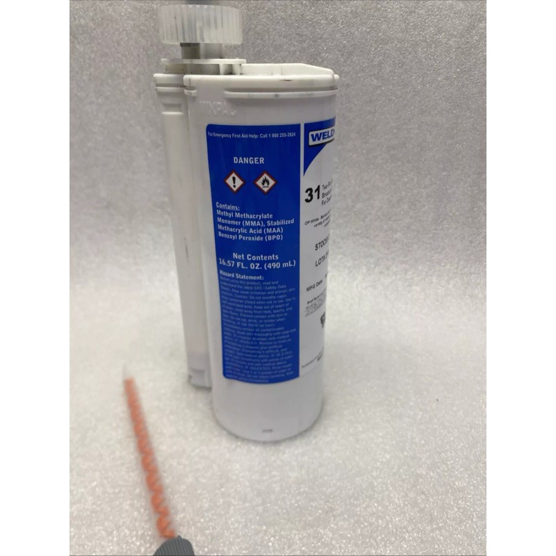 Weldon Weld-On 31 Acrylic Adhesive Glue Cartridge - 490ml