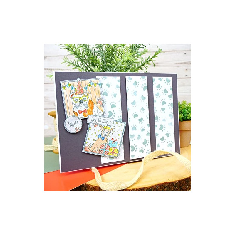 Hunkydory for The Love of Masks - Paw Print Pattern
