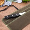 Qchengsan Chef Knife Sheath,Waxed Canvas Single Chef Knife Case Bag