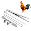 5Pcs Capon Knife Tool Stainless Steel Kit Poultry Farms Veterinary