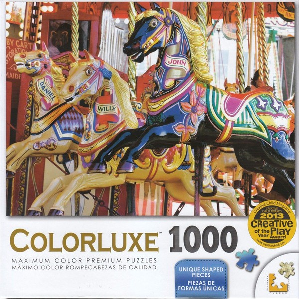 Colorluxe 1000 Piece Puzzle - Fun Fair Carousel by LPF