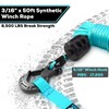 YUNFUER Synthetic Winch Rope Cable Kit - 3/16" x 50ft,