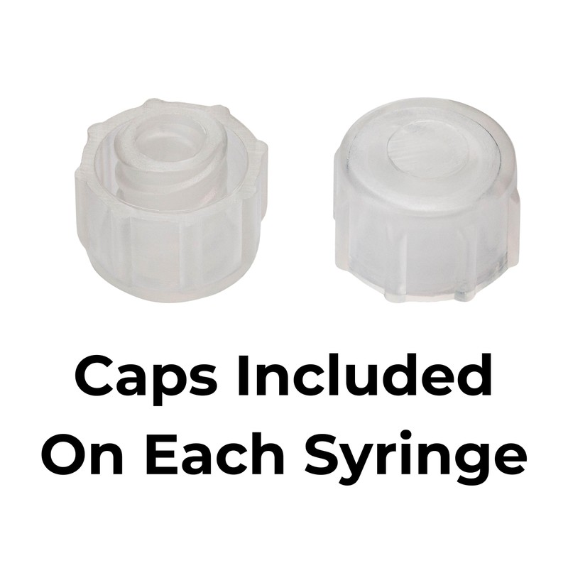 BASIK Silicone O-Ring Syringes, 20cc Compatible With ENFIT Connections, 8-Pack