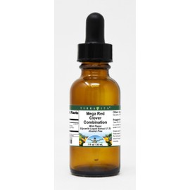 Mega Red Clover Combination Glycerite Liquid Extract (1:5) - Mint Flavored (1 oz, ZIN: 515584)