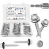 Metal Roofing Screws #14 × 1-1/2 Inch, 44-PCS, Hex Head