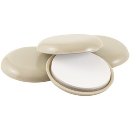 Super Sliders Self-Stick Furniture 1-3/4" Round Sliders for Carpeted Surfaces (4 piece)