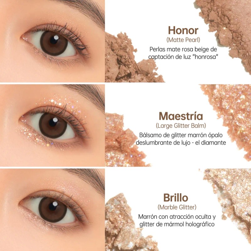 Unleashia Paleta Ojos Iluminada N°2 All Of Brown 9 Tonos