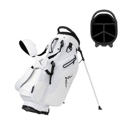 UNIHIMAl Lightweight Golf Stand Bag with 5 Way Full-Length Dividers, Semi-Concealed Stand, Folding Base, Adjustable Dual Straps and 8 Pockets