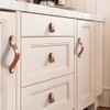 TopHomer Leather Furniture Handles Furniture Knobs Handles, Cabinet Handles Pull