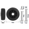 Suitcase Caster Replacement, 4 Wheels, Tire Replacement, Wheel Repair, Suitcase