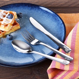 GRÄWE Children's Cutlery Set 3 Pieces with Animal Design Stainless Steel with Engraving