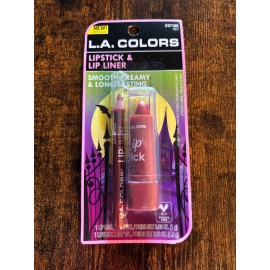 L.A. COLORS LA Colors Lipstick & Lip Liner RED C37190 NEW