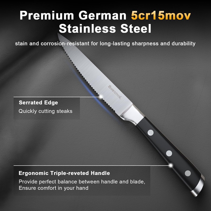 Barenthal steak knives set of 6-4.8 Inch Steak Knife Set