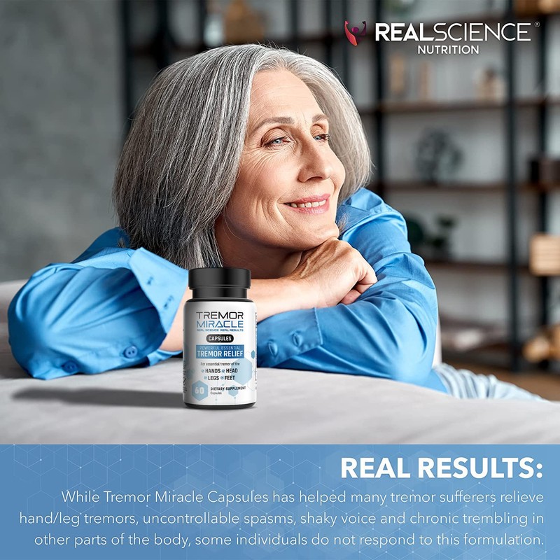 Real Science Nutrition Tremor Miracle Capsules - Essential Tremor Herbal