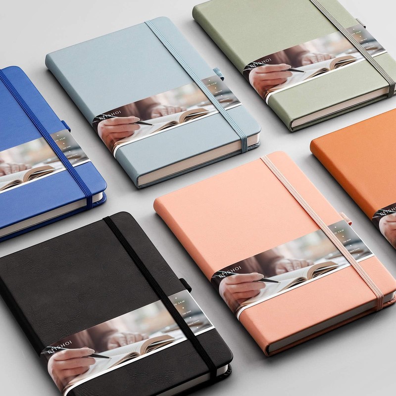 EMSHOI Lined Journal Notebook 2 Pack - A5 Note Book