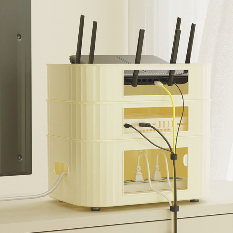 WIFI Router Storage Box Cable Management Versatile Sturdy WiFi Shelf
