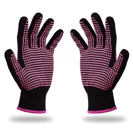 Heat Protection Gloves, Heat Resistant, Heat Gloves, Fireproof Gloves, Cooking Gloves, for Baking, Kitchen & Grilling - Black