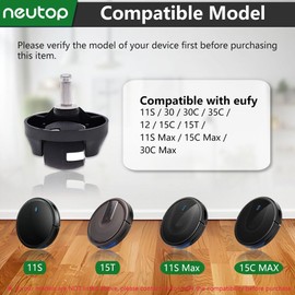 Neutop Replacement Caster Front Wheel Compatible with eufy RoboVac 11S, 30, 30C, 35C, 12, 15C, 15T, 11S/15C/30C Max, Robot Vacuum, 2-Pack.
