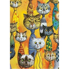 Inkognito 42211 Cat Ties Artist Bernhard Oberdieck Transparent Pockets A4 Office Pockets Punched Pockets