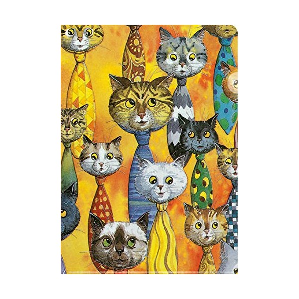 Inkognito 42211 Cat Ties Artist Bernhard Oberdieck Transparent Pockets A4