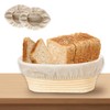 Set of 4 Proofing Baskets for Bread, 25 cm Linen