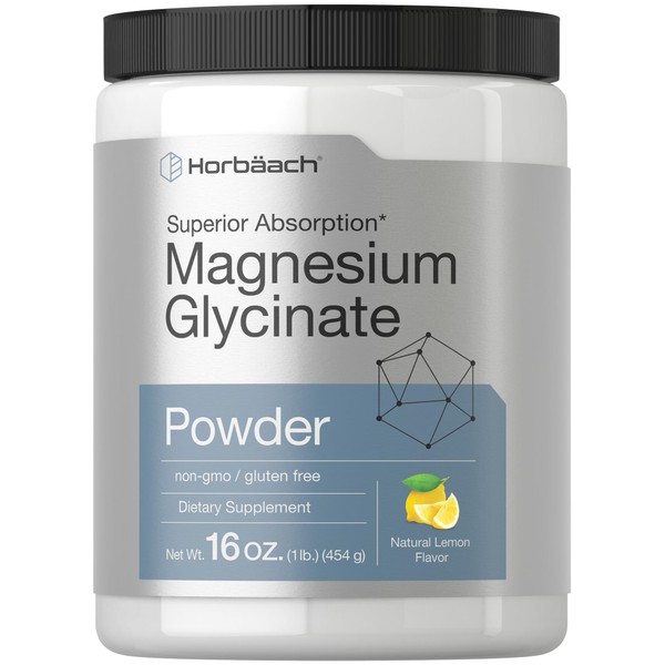 Magnesium Glycinate Powder | 1 lb | Lemon Flavored |