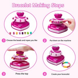 Cmiolacuna Make Your Own Bracelets, Jewellery Crafts Girls, Craft Set Children from 6 Years, Friendship Bracelets Make Yourself, Girls Gifts 5 6 7 8 9 10 11 12 Years